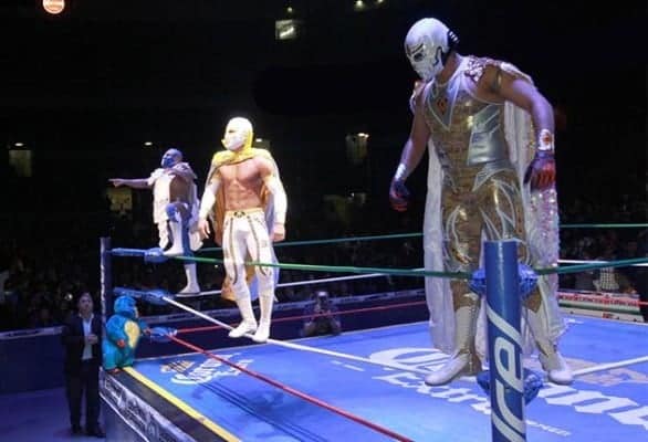 Valiente Mistico y Mascara Dorada imagen by Yahoo Deportes
