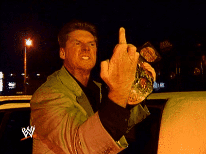 Dedo de en medio de Vince McMahon