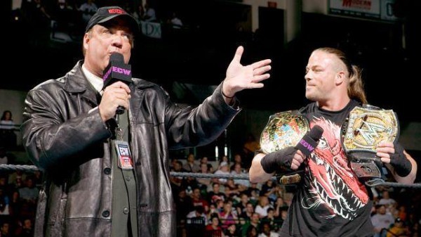 Paul Heyman y Rob Van Dam en una emisión de ECW 2006