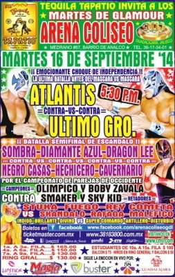 Arena Coliseo Martes 16 sep/ imagen cmll.com