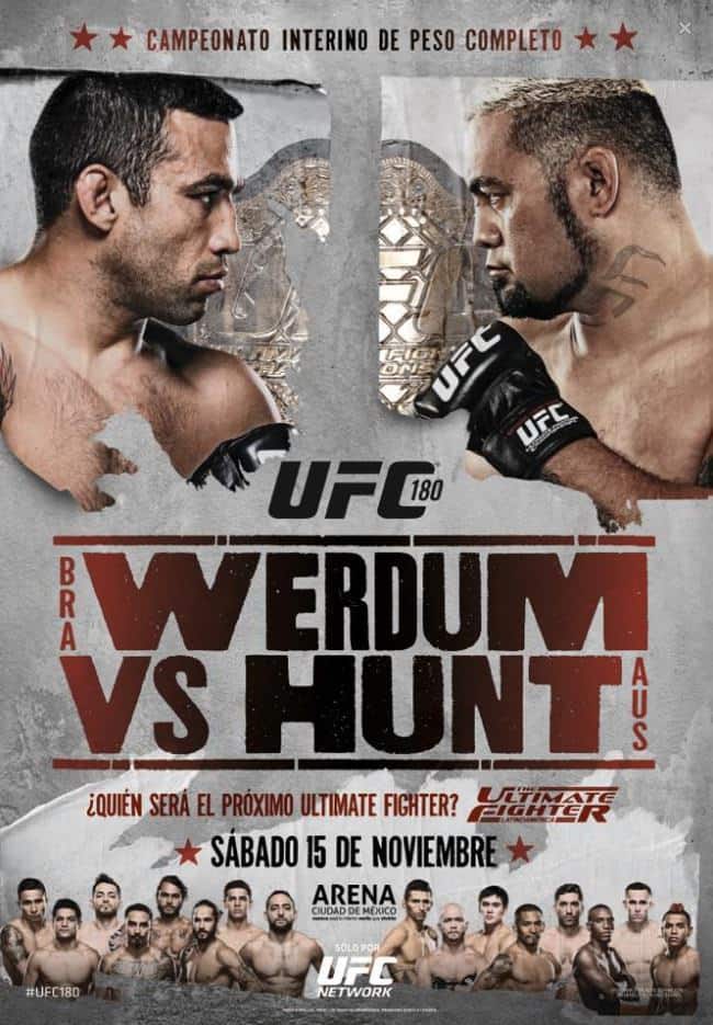 UFC 180 Los nuevos posters promocionales Superluchas