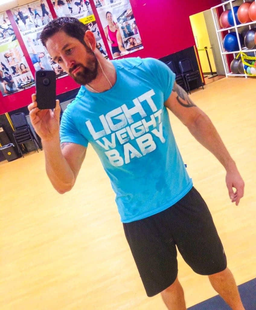 Bad News Barrett entrenando en el Gimnasio para su Regreso (17/12/2014) / Twitter.com/WadeBarrett