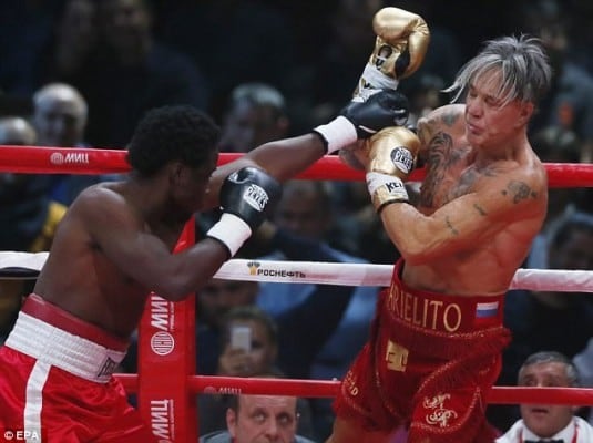 pelea de Mickey Rourke sí fue arreglada