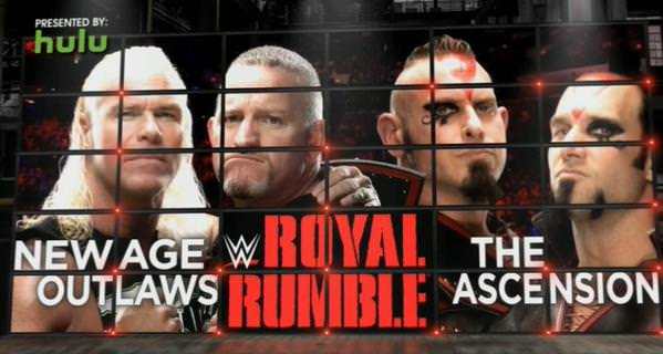 The Ascension vs. The New Age Outlaws en Royal Rumble - Captura de pantalla tomada de twitter.com/wwe