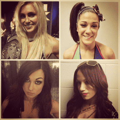 Charlotte, Bayley, Becky Lynch y Sasha Banks, las divas de NXT - instagram.com/wwenxt