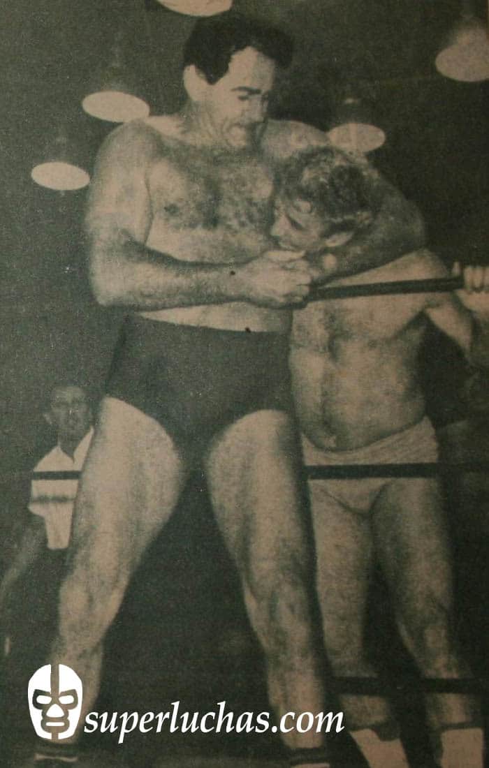 En un día como hoy... 1965: Lou Thesz y El Santo vs. Karloff Lagarde y Benny Galant 2 Lou Thesz vs. Benny Galant
