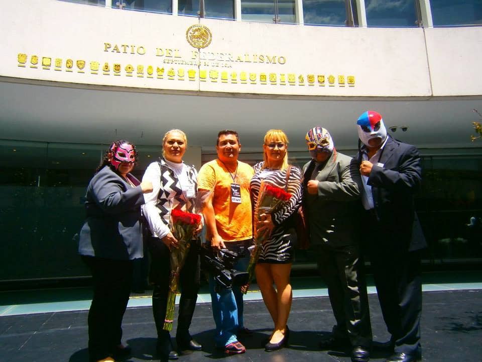 Visita de luchadores al Senado / www.senado.gob.mx