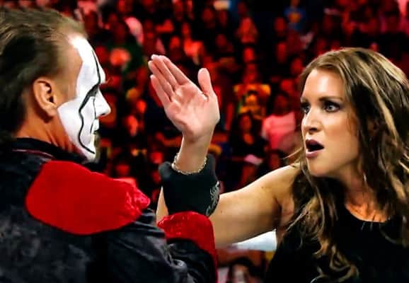 Sting y Stephanie McMahon