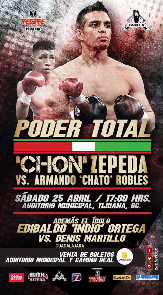 José "Chon" Zepeda se enfrentará a Ammeth Diaz en Tijuana
