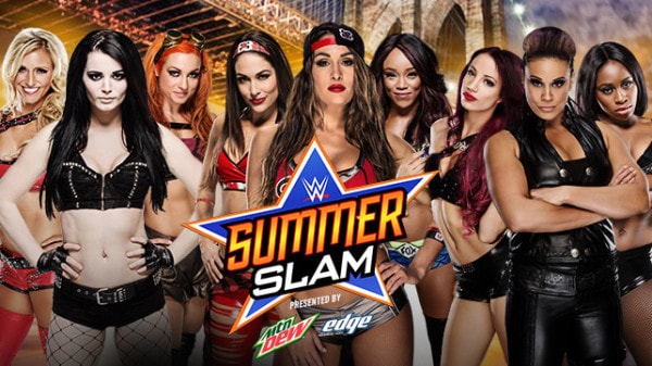 Team Bella vs. Team B.A.D. vs. PCB en SummerSlam 2015 - wwe.com