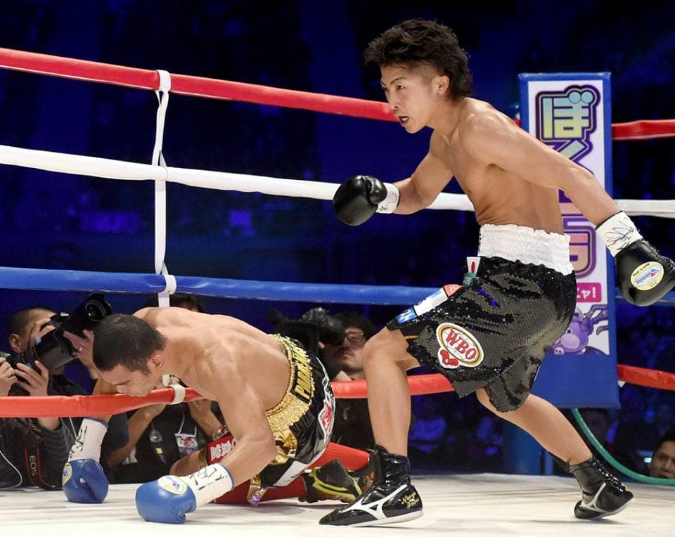 Parrenas se fue a la lona en dos ocasiones en el segundo rounds