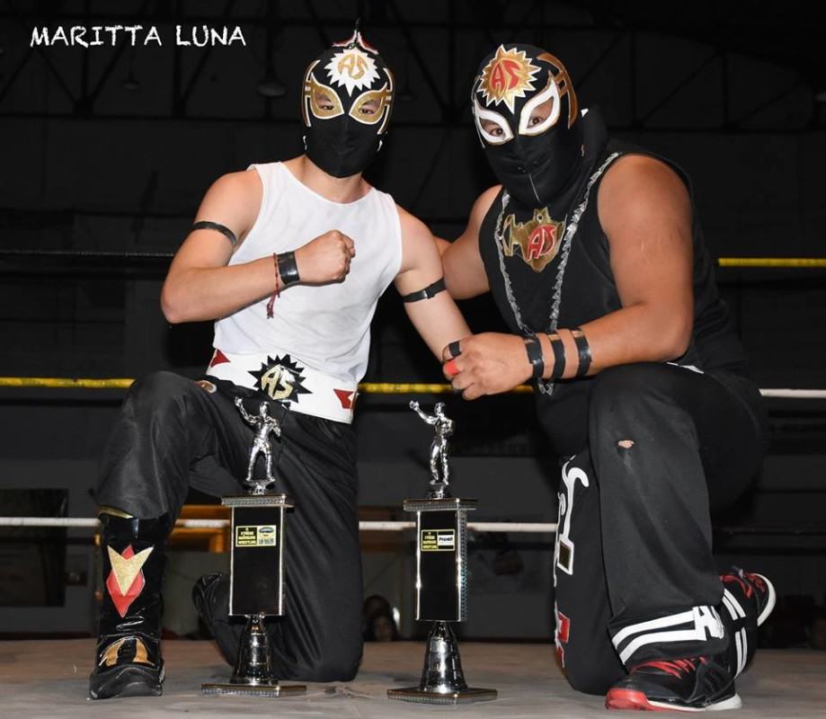 As del Espacio y su Jr. ganadores de la Copa "Yuke y Yango".
