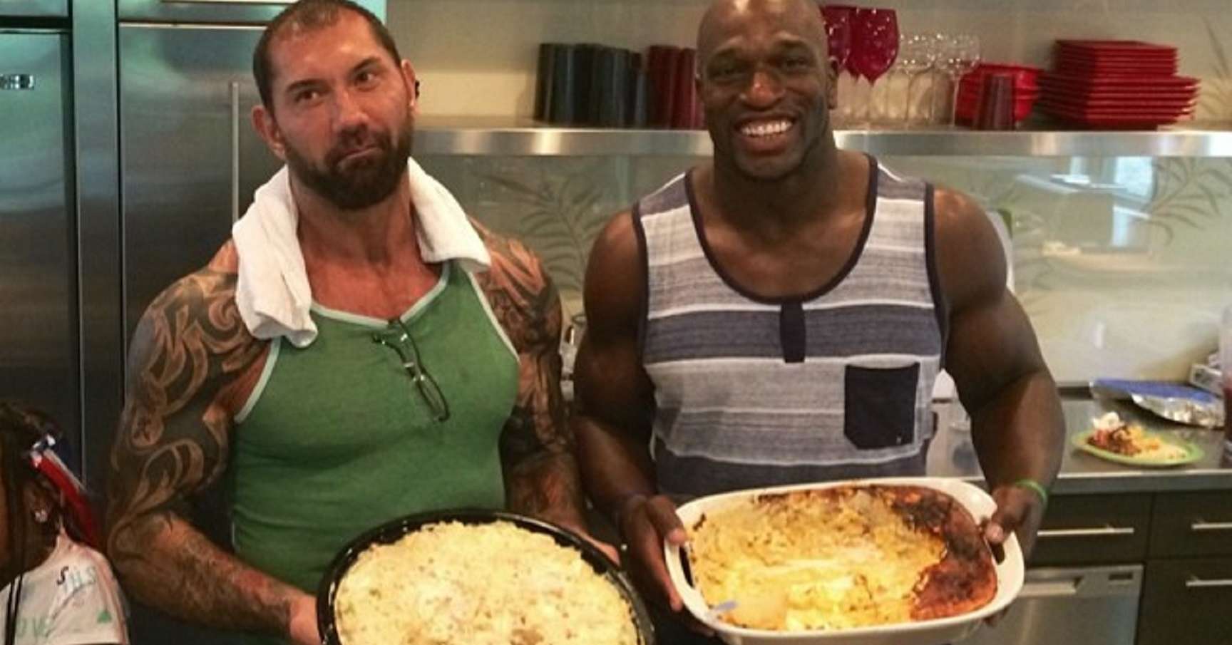 Batista y Titus O'Neil