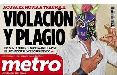 Trauma II acusado de violación, niega las acusaciones 2 Portada periódico Metro