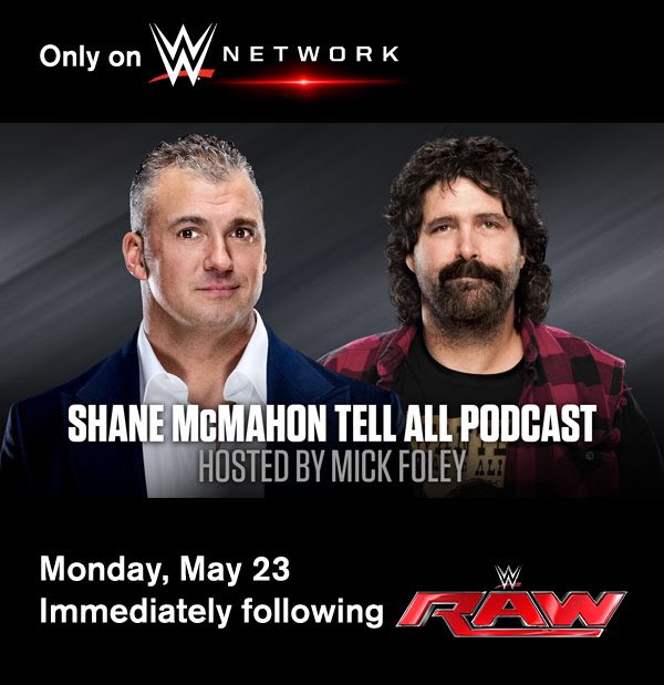 Shane McMahon será entrevisado en el Podcast con Mick Foley (23/05/2016) / Twitter.com/WrestlingInc