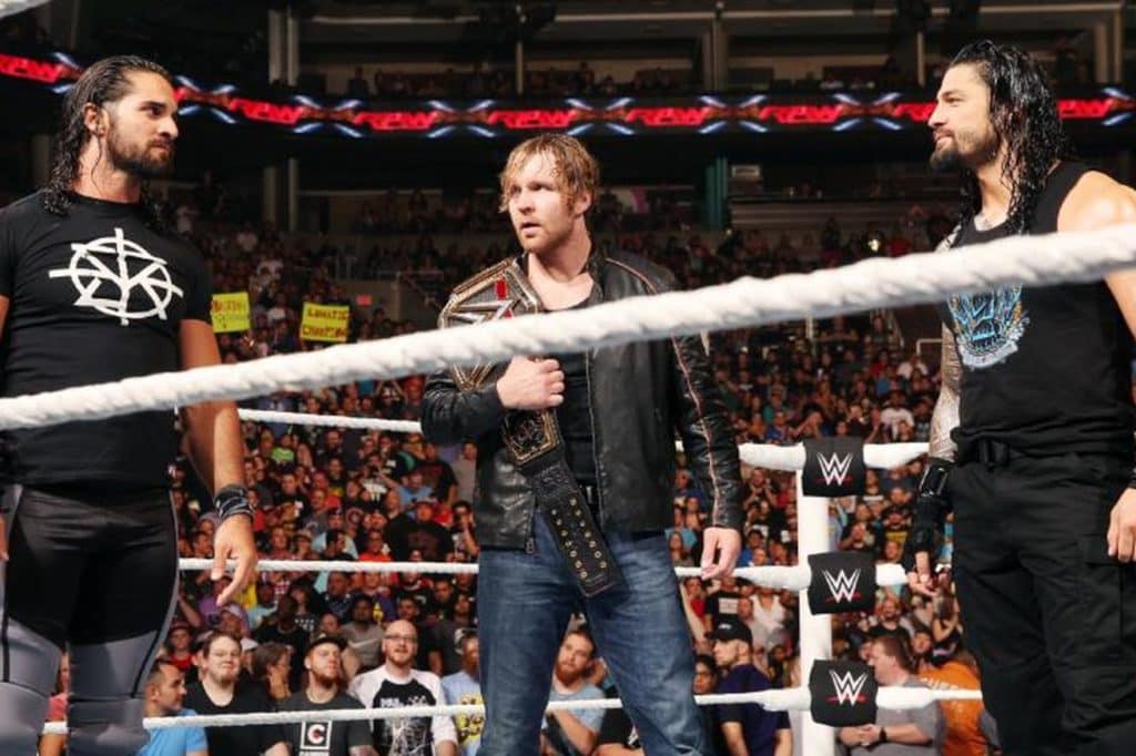 Seth Rollins, Dean Ambrose y Roman Reigns en la pasada edición de Raw (20-06-2016) / WWE ©