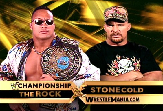 The Rock (c) vs. Stone Cold por el Campeonato WWE. WrestleMania XV // WWE.