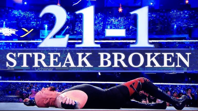 21-1, Brock Lesnar rompe La Racha de The Undertaker en WWE WrestleMania XXX (06/04/2014) / WWE©