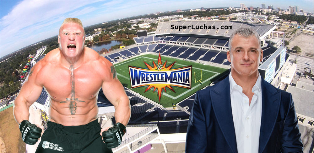 Brock Lesnar vs. Shane McMahon en WWE WrestleMania 33 (Camping World Stadium - Orlando, Florida - 02/04/2016) / SÚPER LUCHAS - SuperLuchas.com