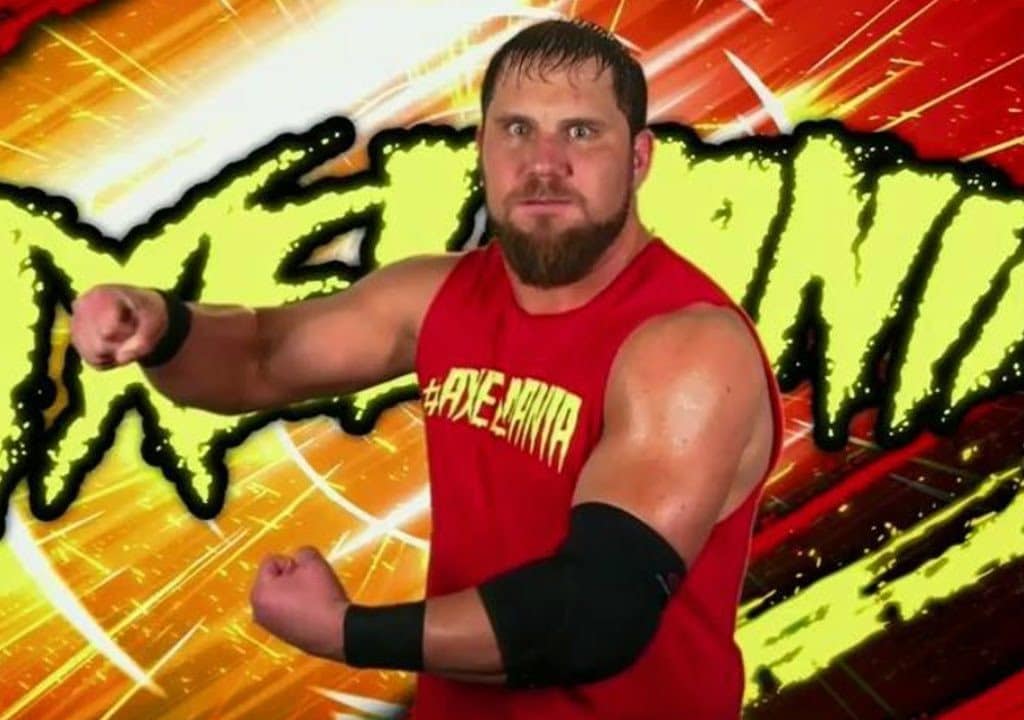 Curtis Axel con la AxelMania en WWE