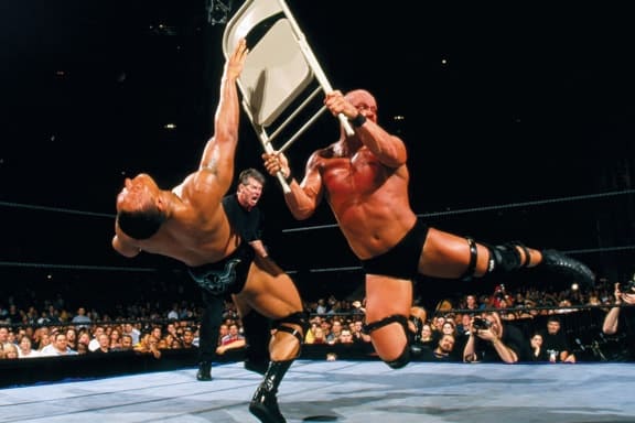 The Rock vs. Stone Cold Steve Austin