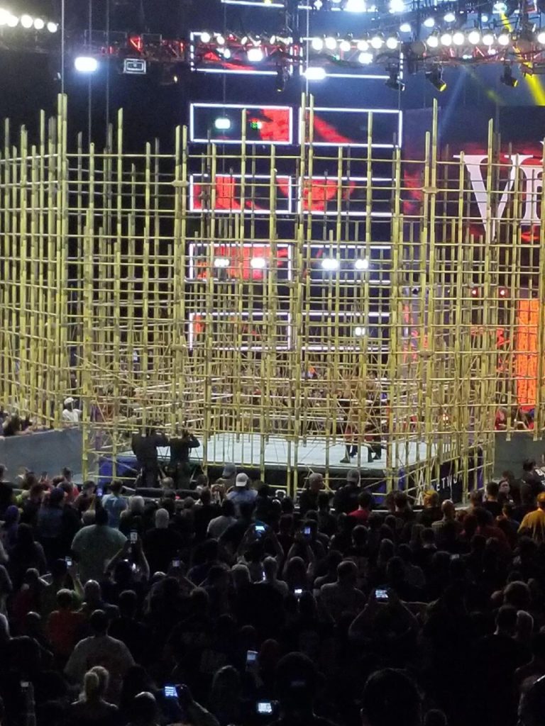 Vista de la lucha en Prisión Punjabi en WWE Battleground 2017 / Photo by: mrkirby716 - Reddit.com
