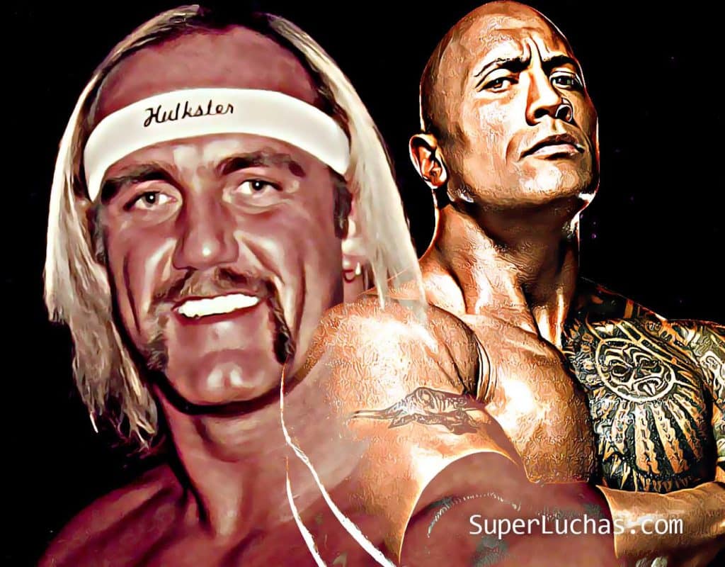 The Rock Hulk Hogan