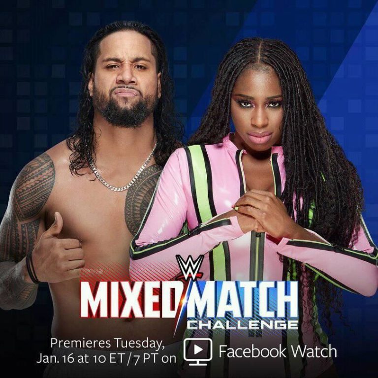 Jimmy Uso y Naomi en el WWE Mixed Match Challenge / WWE©
