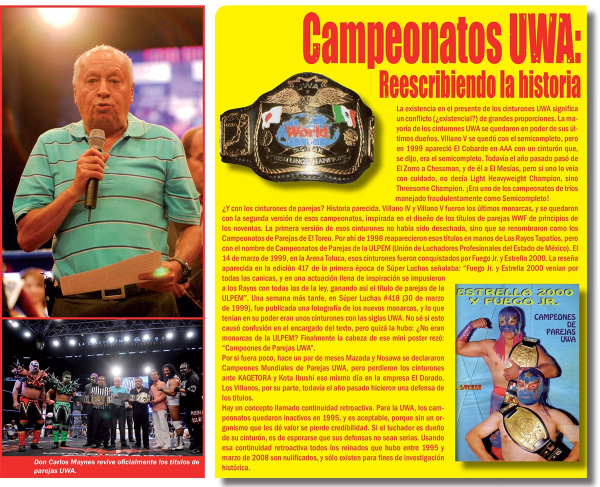 Shodai Tiger Mask y el relanzamiento de UWA 2 Shodai Tiger Mask y el relanzamiento de UWA 2