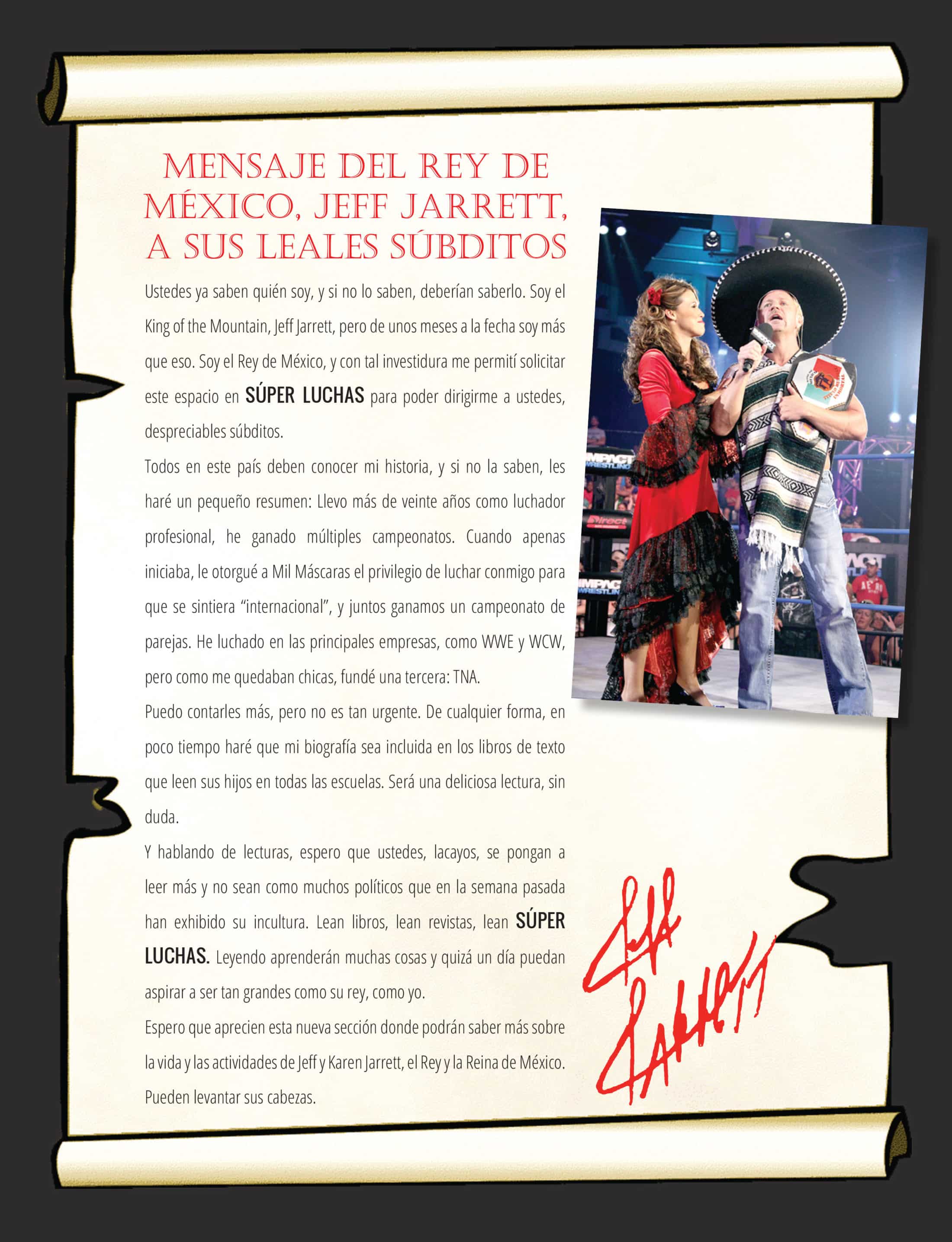 EXCLUSIVA: Jeff Jarrett: "Regresar a México es para mí siempre algo especial" 3 Entrevista con Jeff Jarrett