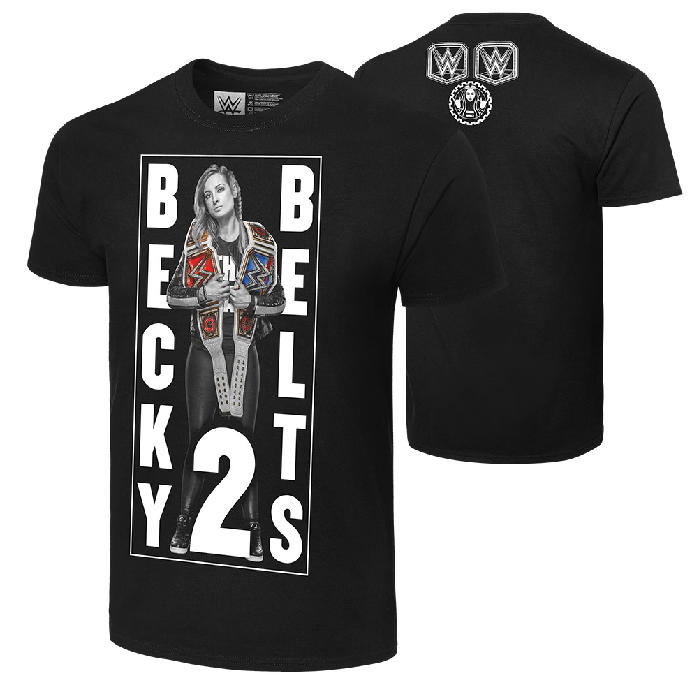 Vince McMahon vuelve a permitir el uso de la palabra "cinturón" 1 Camiseta Becky "Two Belts" de Becky Lynch / WWEShop.com
