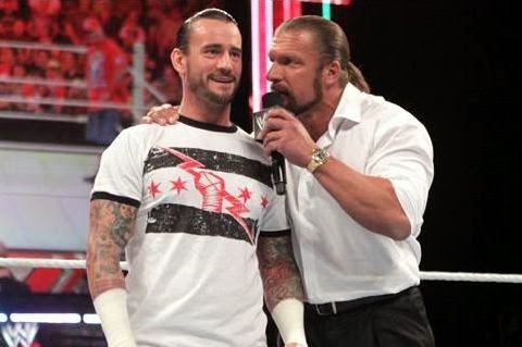 Triple H REFUTA a CM Punk acerca de si es orden señalar hacia el logo de WrestleMania 3 Triple H vs CM Punk