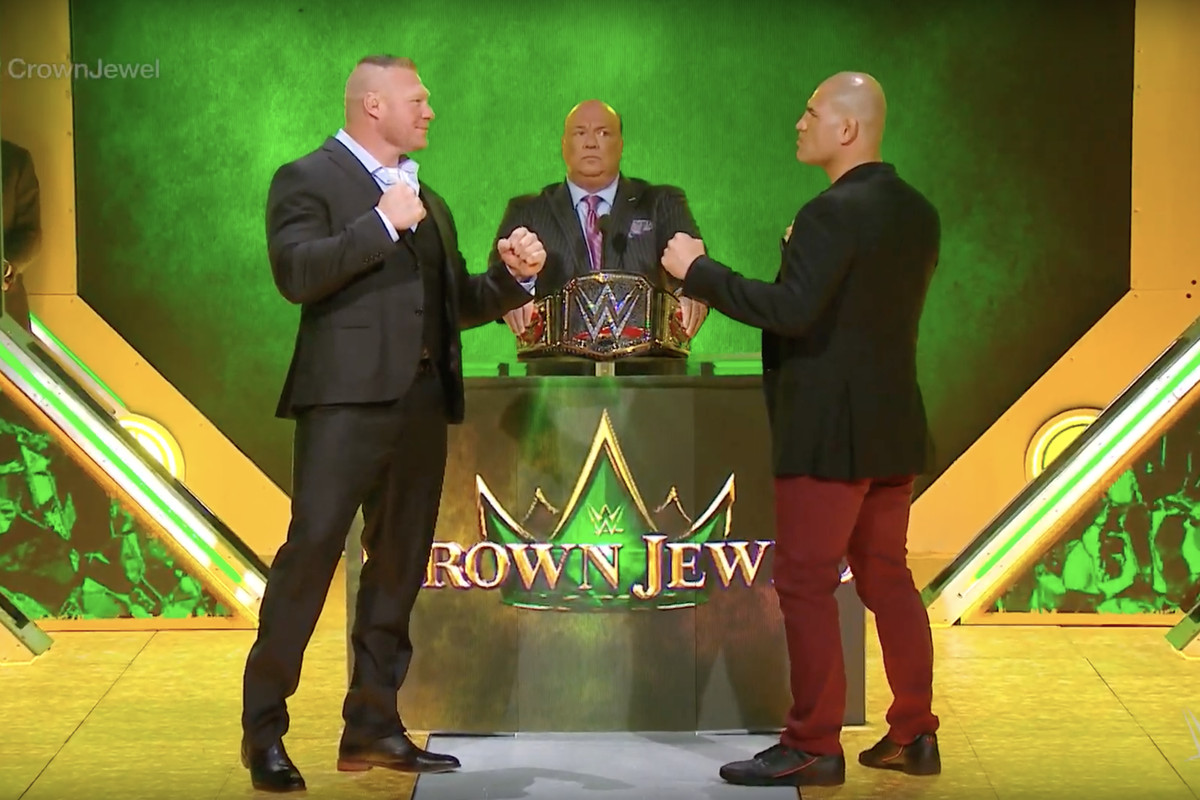 Seth Rollins vs The Fiend en Crown Jewel 2019 2 Seth Rollins vs The Fiend Brock Lesnar vs Caín Velásquez