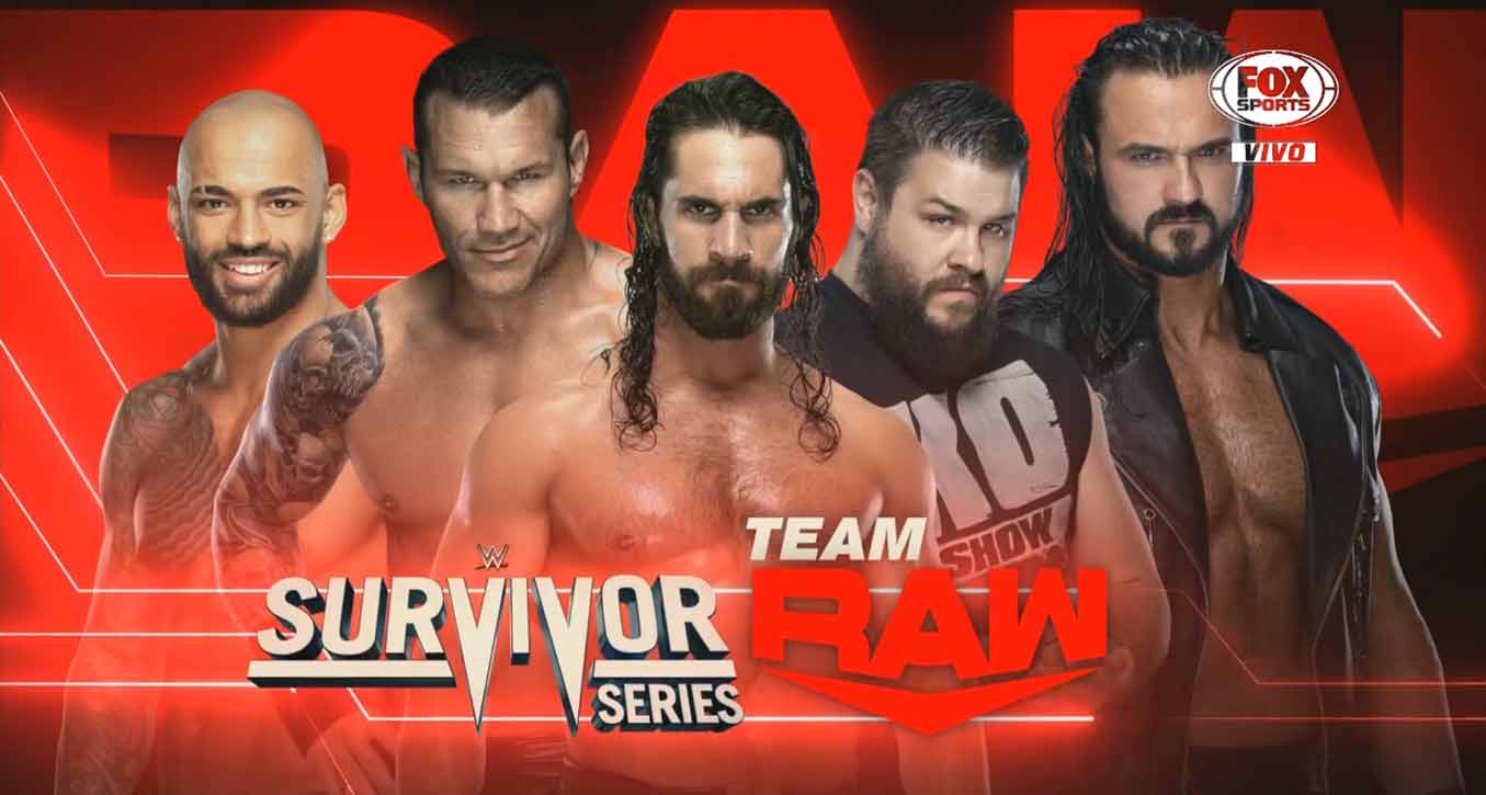 El Team Raw en Survivor Series 2019