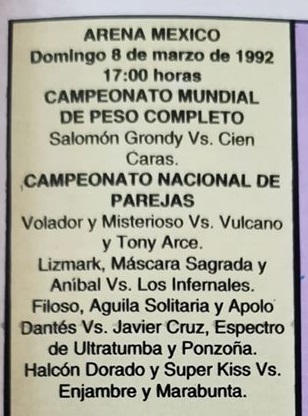 La última vez del Campeonato Nacional de Parejas en la Arena México La última vez del Campeonato Nacional de Parejas en la Arena México