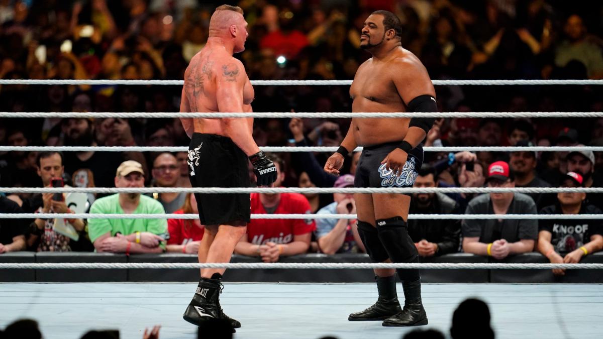 Keith Lee al habla: Brock Lesnar, Roman Reigns y CM Punk 2 Brock Lesnar y Keith Lee en el PPV WWE Royal Rumble 2020 (26/01/2020) / WWE Keith Lee al habla