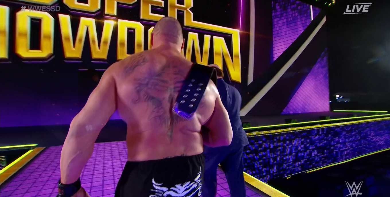 WWE SUPER SHOWDOWN 2020 | Resultados en vivo | Goldberg vs. The Fiend 55 Resultados WWE Super ShowDown 2020