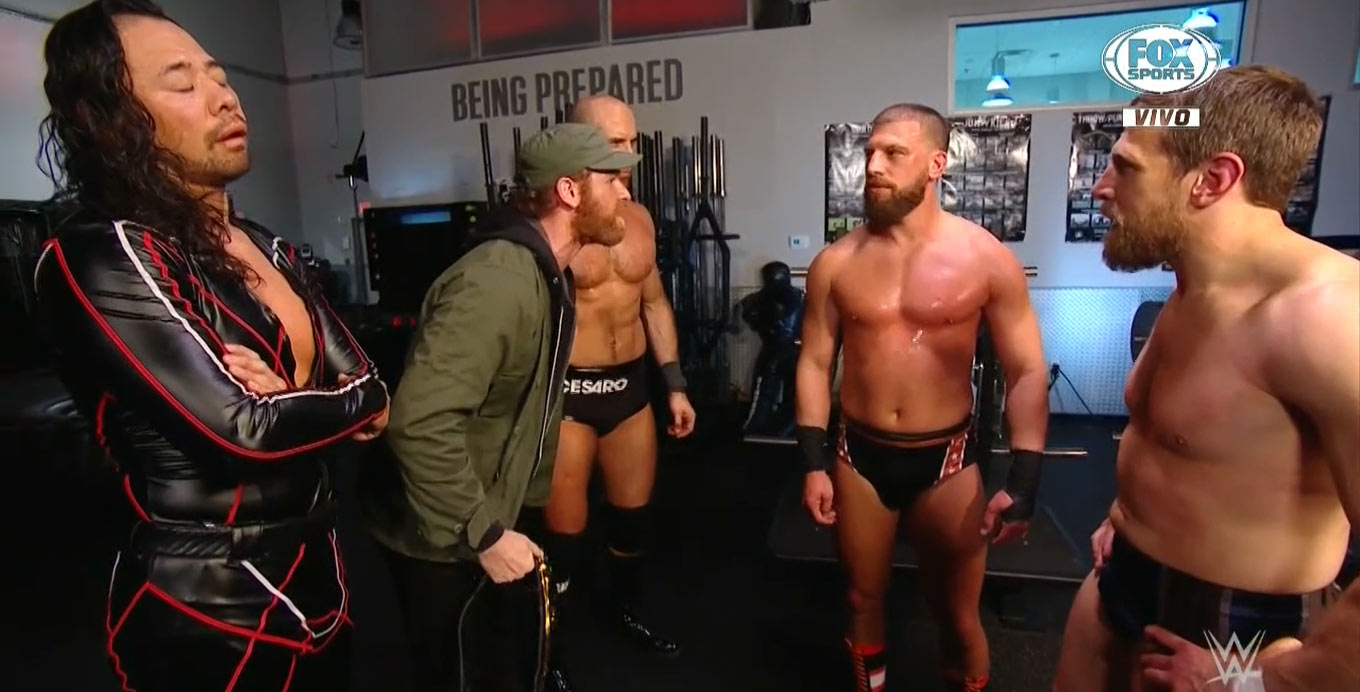 Sami Zayn niega que los miembros de su equipo vayan a traicionarlo 2 Cesaro y Shinsuke Nakamura