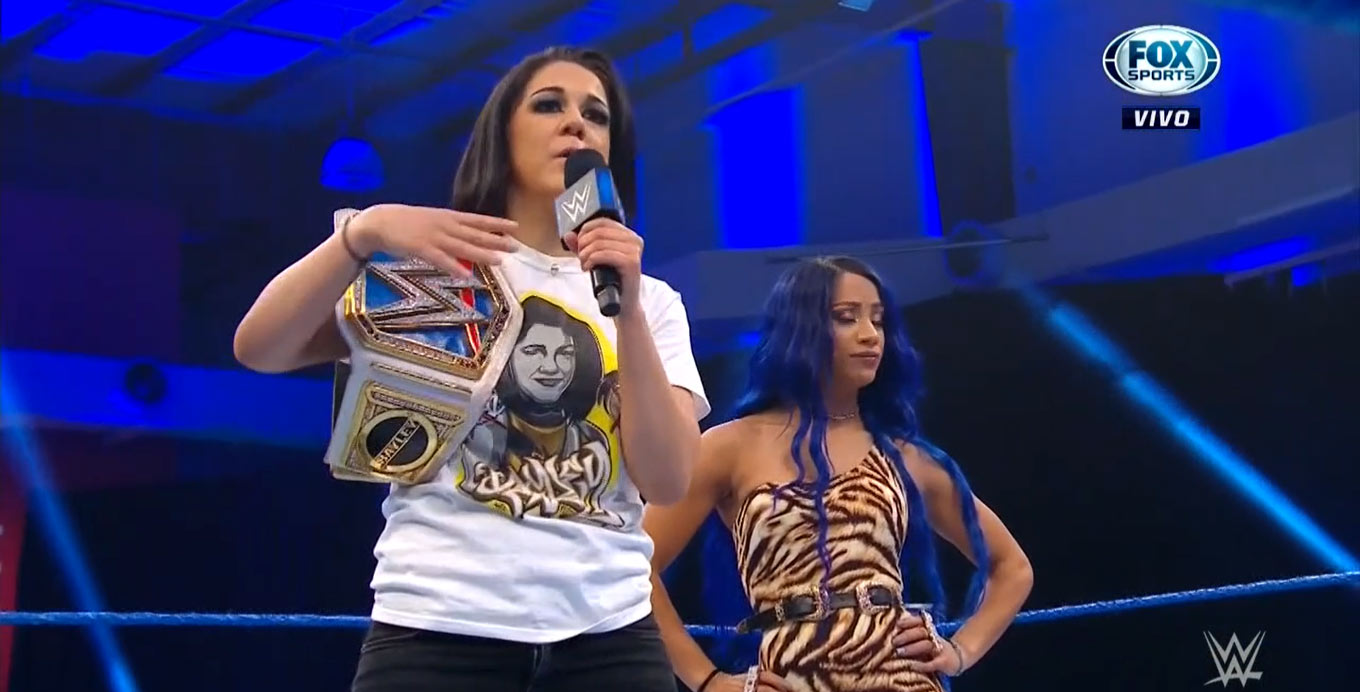 Bayley y Sasha Banks en el "Six Pack Challenge": ¿Cuál era el plan original para ambas? 2 Sasha Banks y Bayley