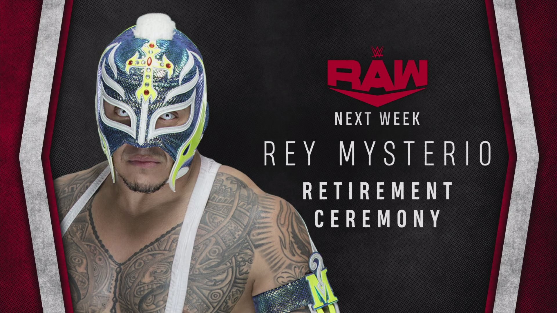 ÚLTIMA HORA: Rey Mysterio se retirará de la lucha libre el próximo lunes en WWE Raw 2 Rey Mysterio se retirará en Raw (WWE Raw - 01/06/2020) / WWE Rey Mysterio se retirará en Raw