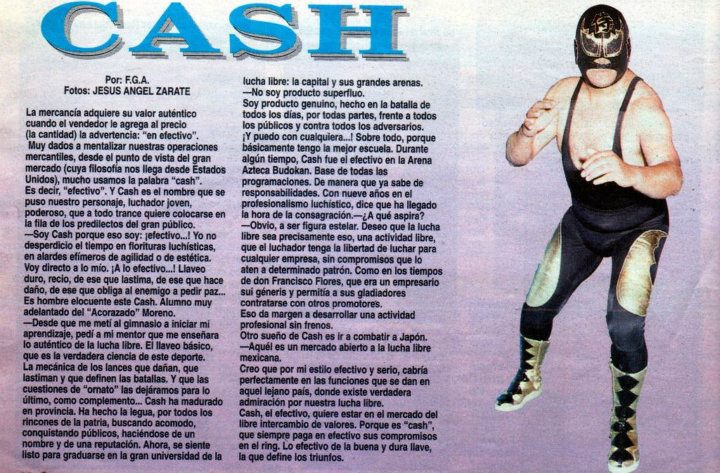 Otra semana fatídica en la lucha libre mexicana: Cash (QEPD) Otra semana fatídica en la lucha libre mexicana: Cash (QEPD)