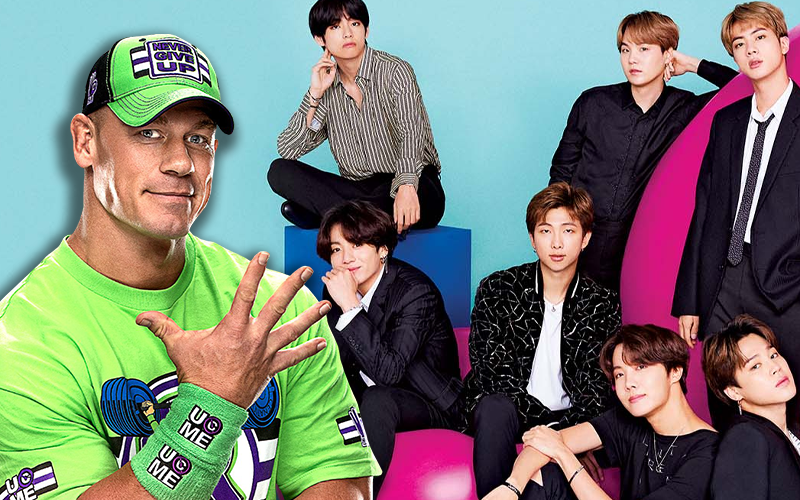 John Cena y BTS BTS es fan de WWE