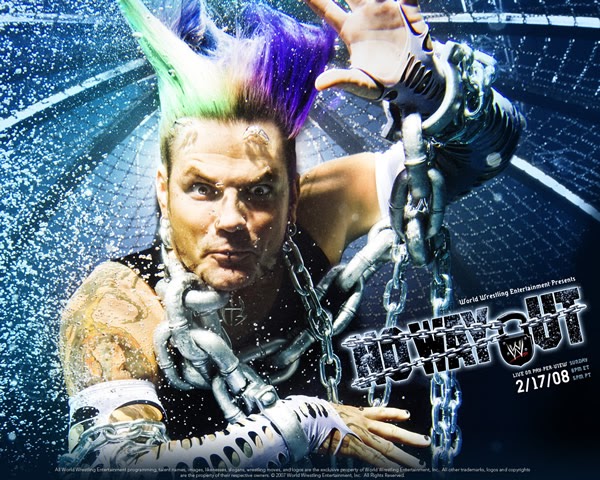 Jeff Hardy en el póster de WWE No Way Out 2008 / WWE