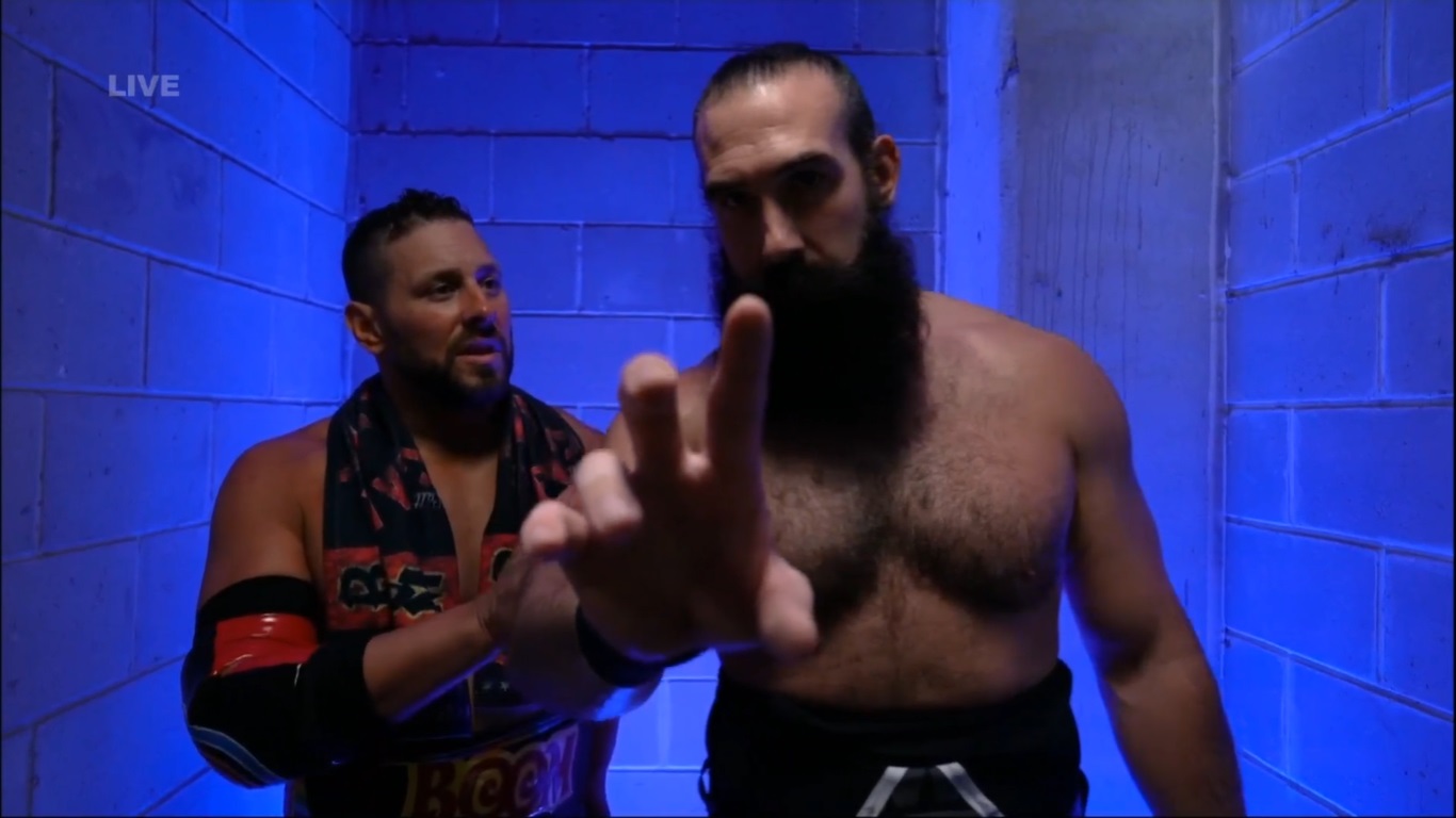 Colt Cabana y Mr. Brodie Lee en AEW Dynamite