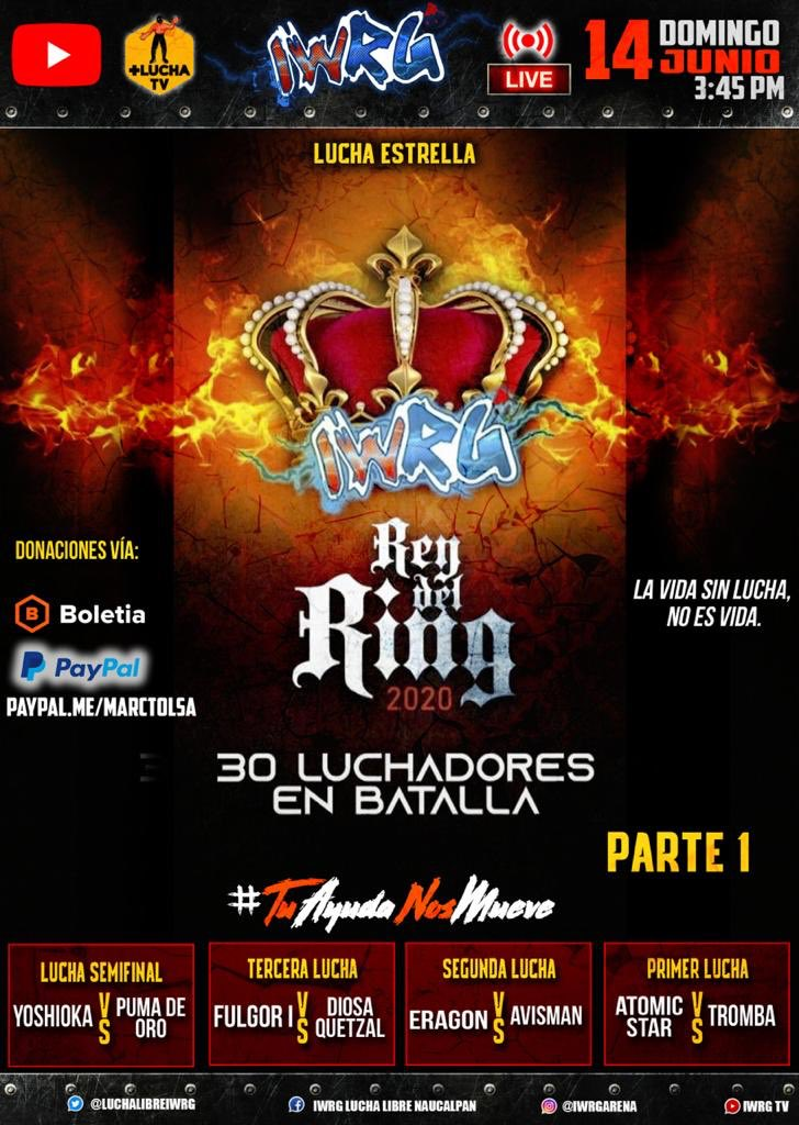 Suspenden licencia del promotor Marco Antonio Moreno de la Arena Naucalpan 1 Arena Naucalpan - Rey del Ring 2020