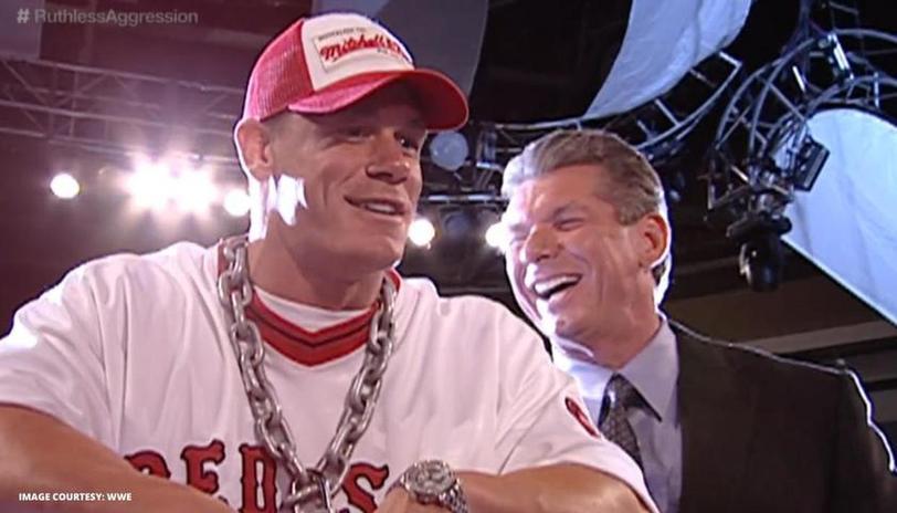 John Cena y Vince McMahon en el documental WWE Ruthless Aggression / WWE