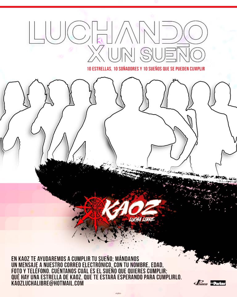 Kaoz Lucha Libre prepara torneo Luchando por un Sueño 1 Kaoz Lucha Libre presentará un peculiar torneo.