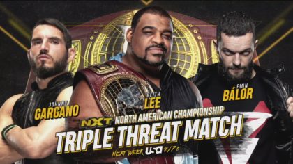Keith Lee vs Finn Balor vs Johnny Gargano por el Campeonato Norteamericano NXT (24/06/2020) / WWE