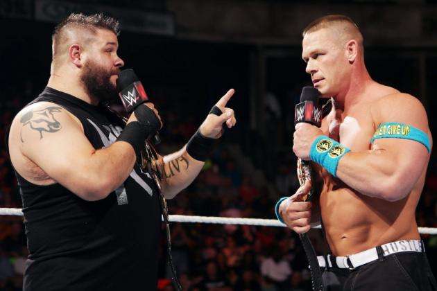 Kevin Owens y John Cena - WWE Raw