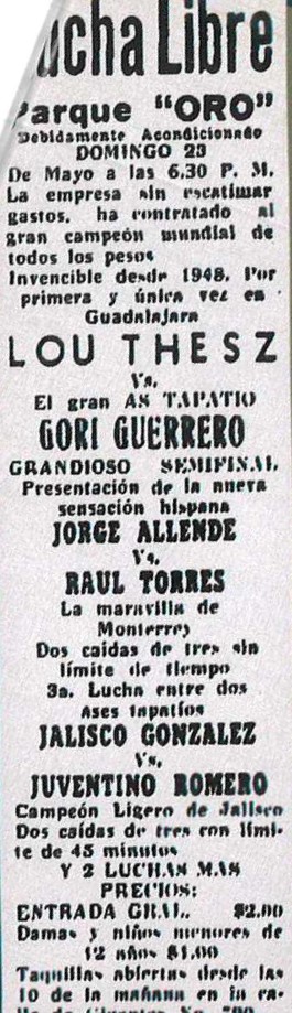 Lou Thesz vs. Gori Guerrero